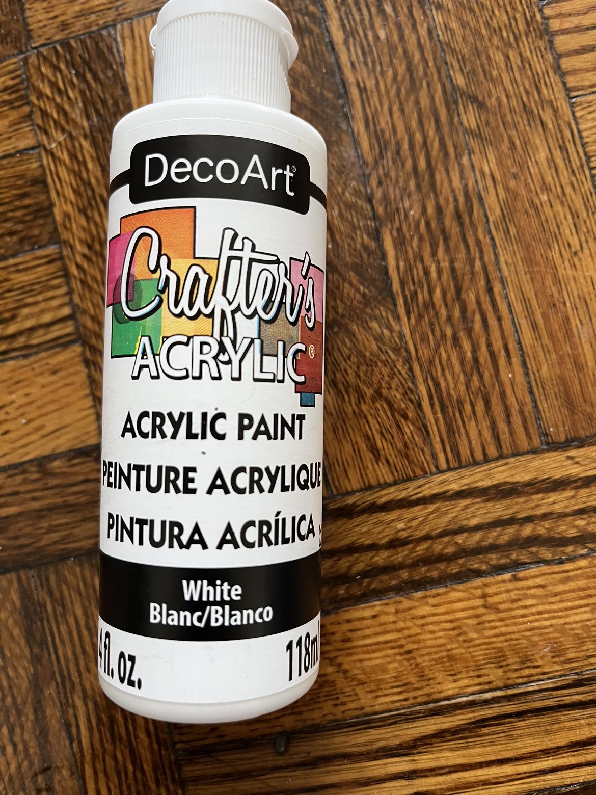 White acrylic paint - photo 2