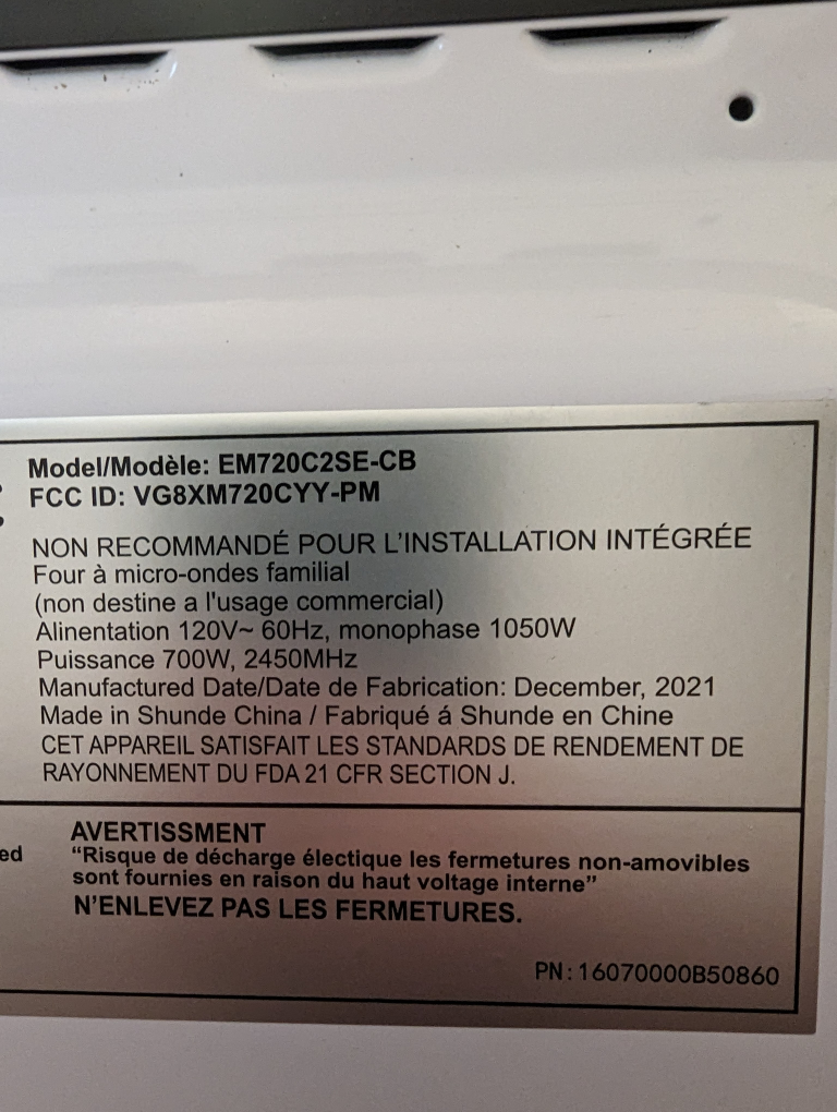Microwave - photo 3