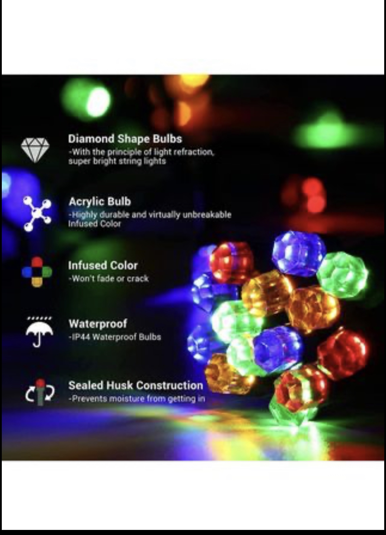 Christmas Lights String Lights 164FT 500LED with 8 Modes image indicator(5)