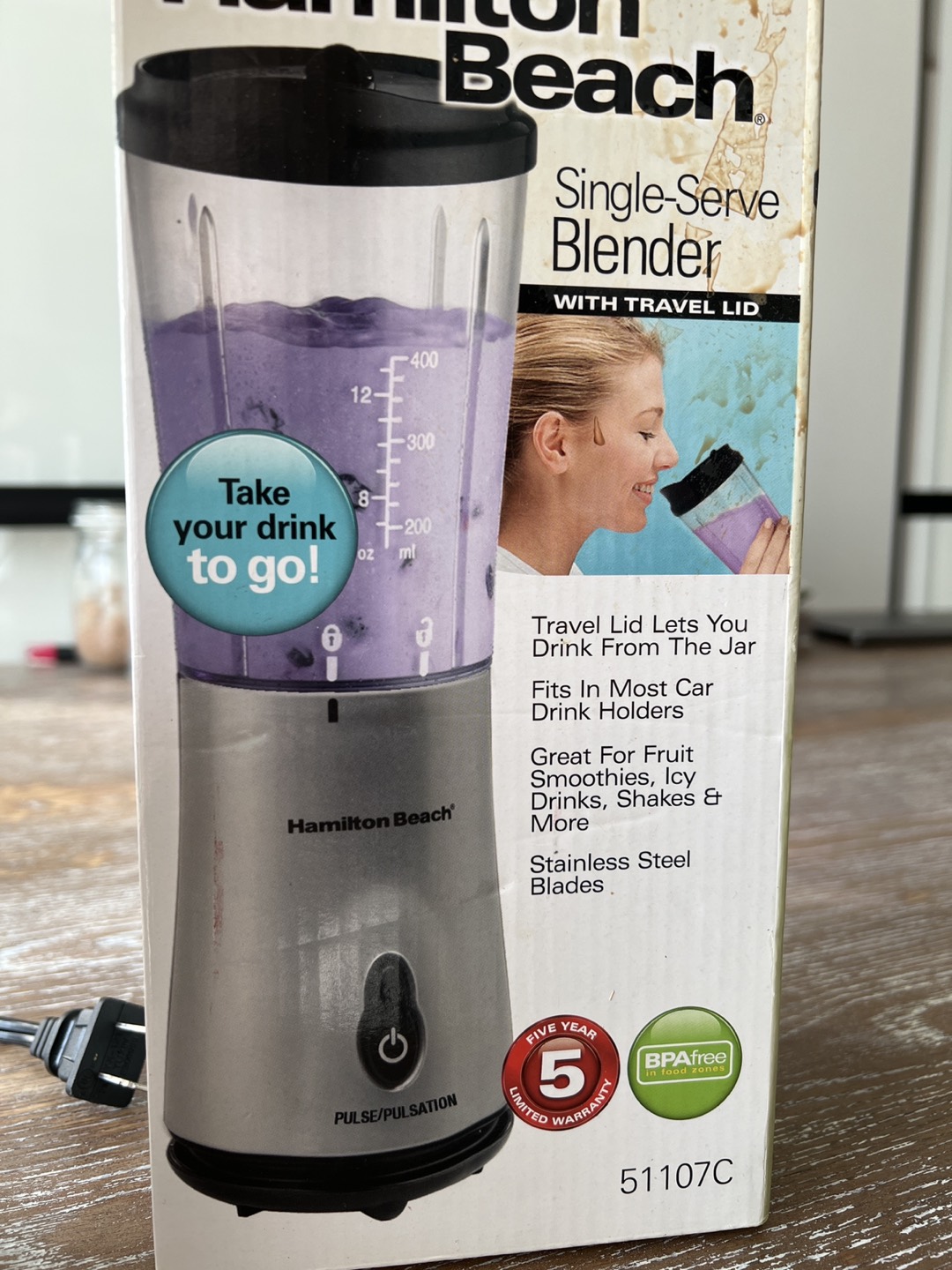 BNIB Hamilton Single serve blender - photo 2