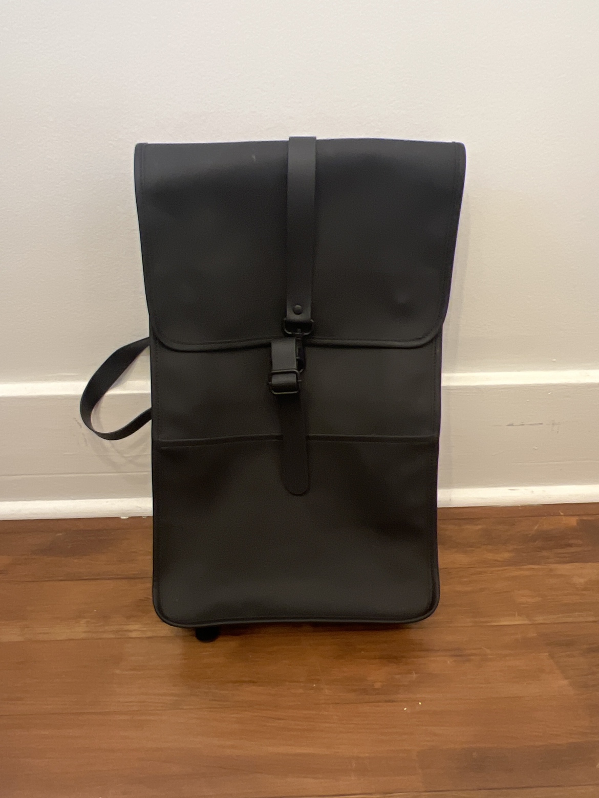 Rains Waterproof Black Backpack