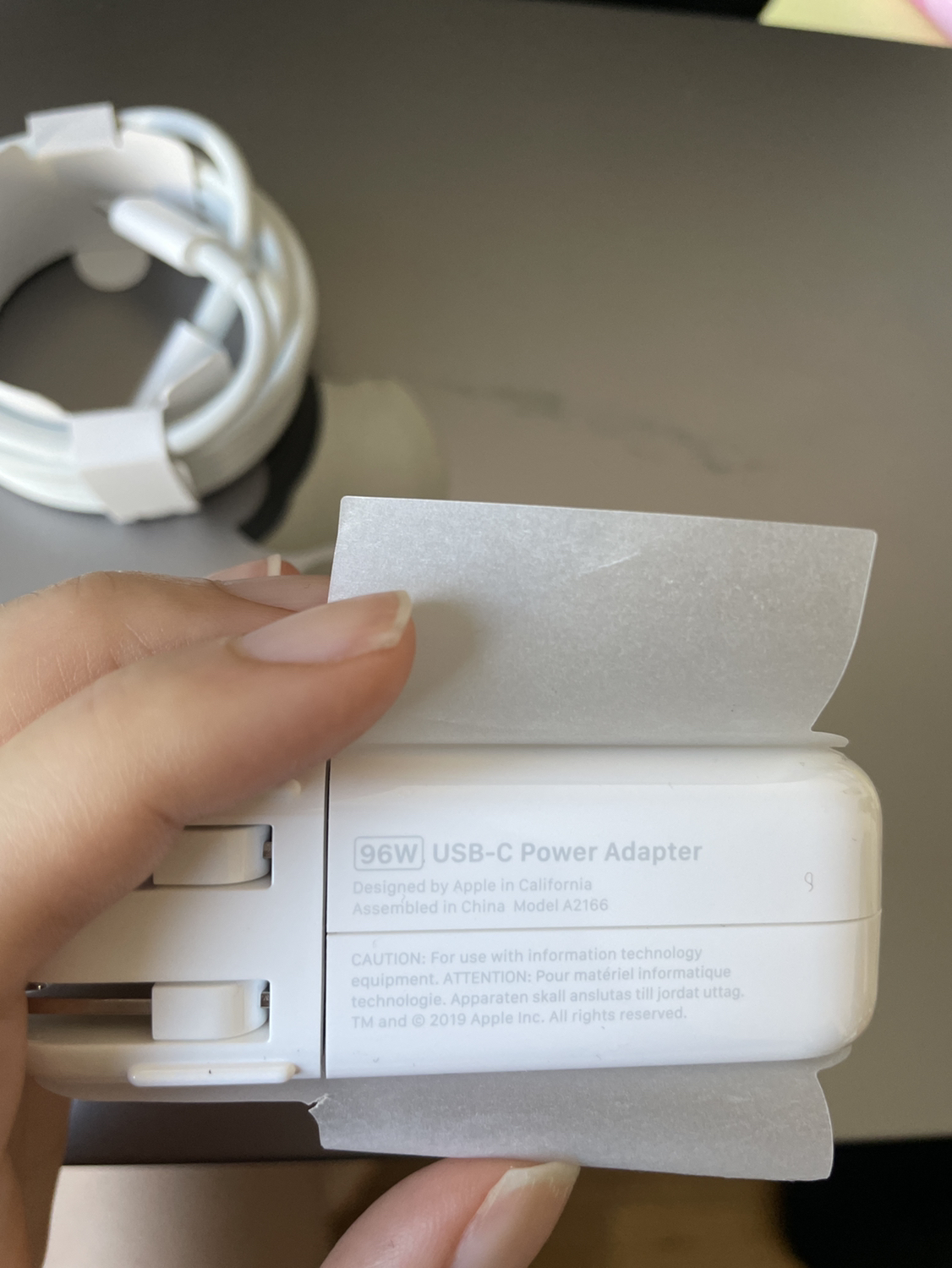MacBook charger 96W with USBC cable - photo 2