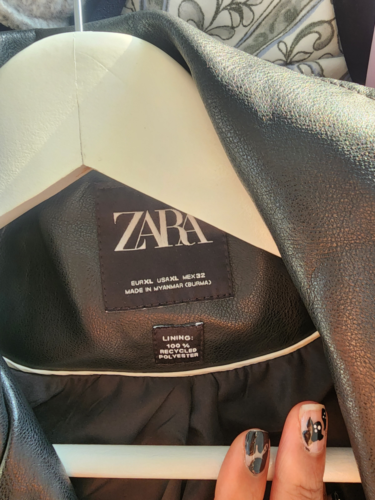 BNNT Black Zara Faux Leather Jacket - XL - photo 3