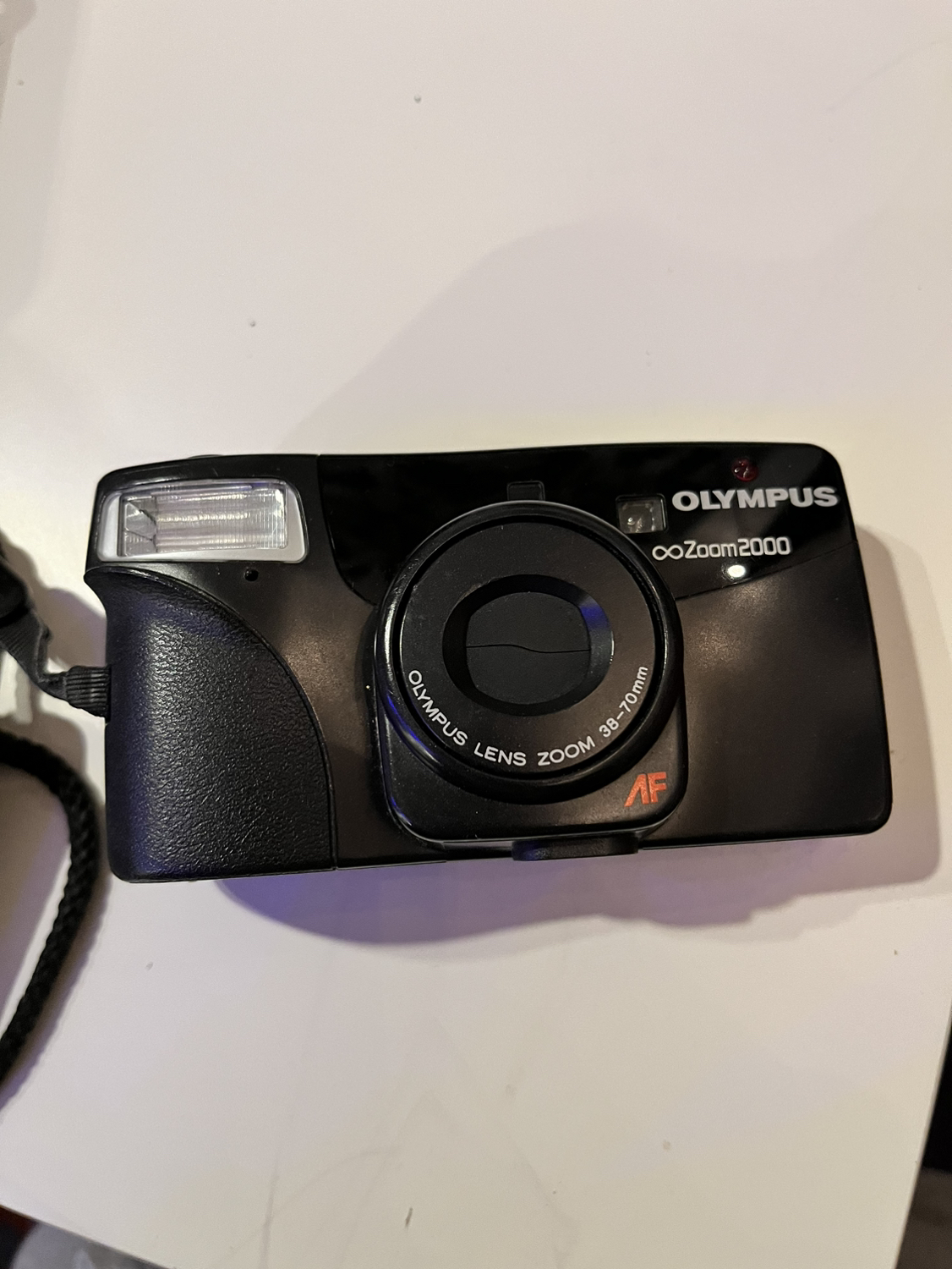 Olympus zoom 2000 camera with a case thumbnail