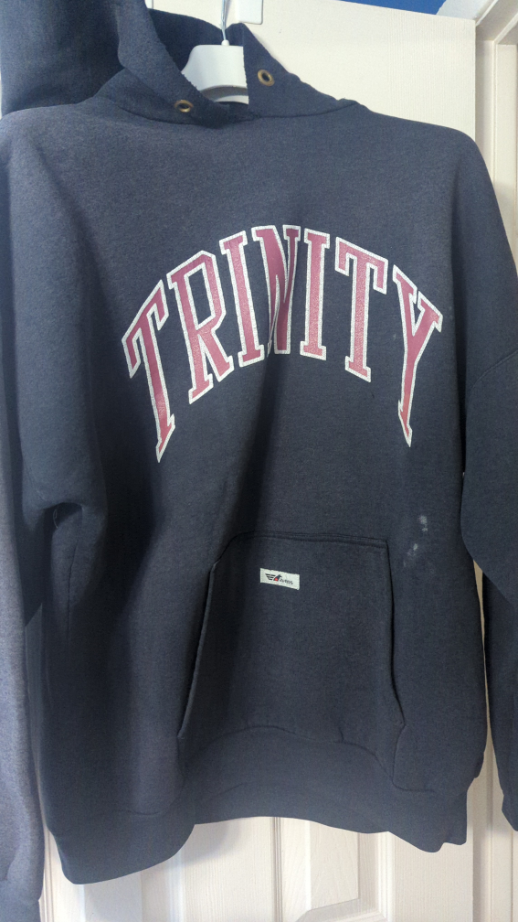 Trinity college black hoodie size XL thumbnail