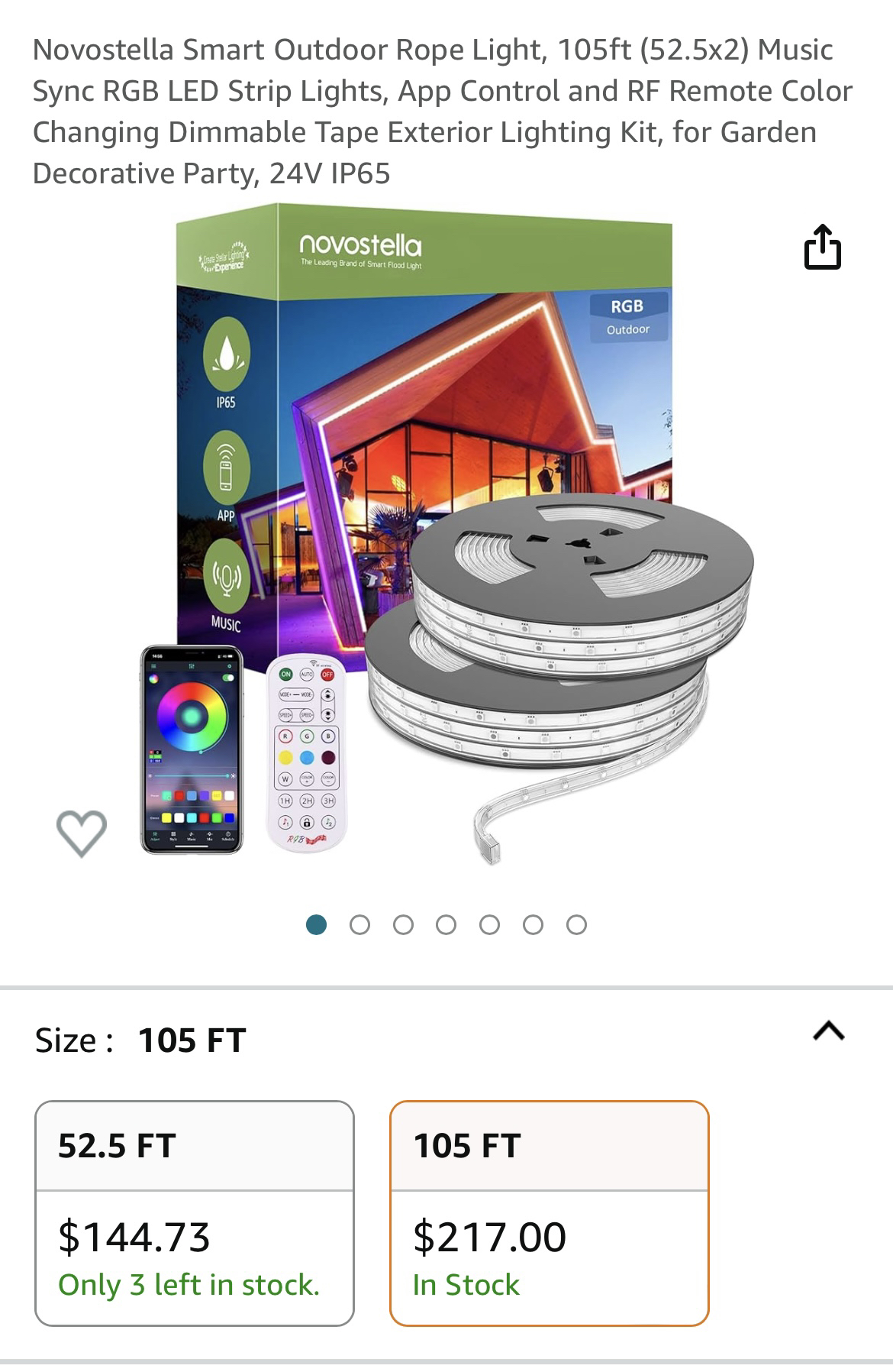 Smart Outdoor Rope Light thumbnail