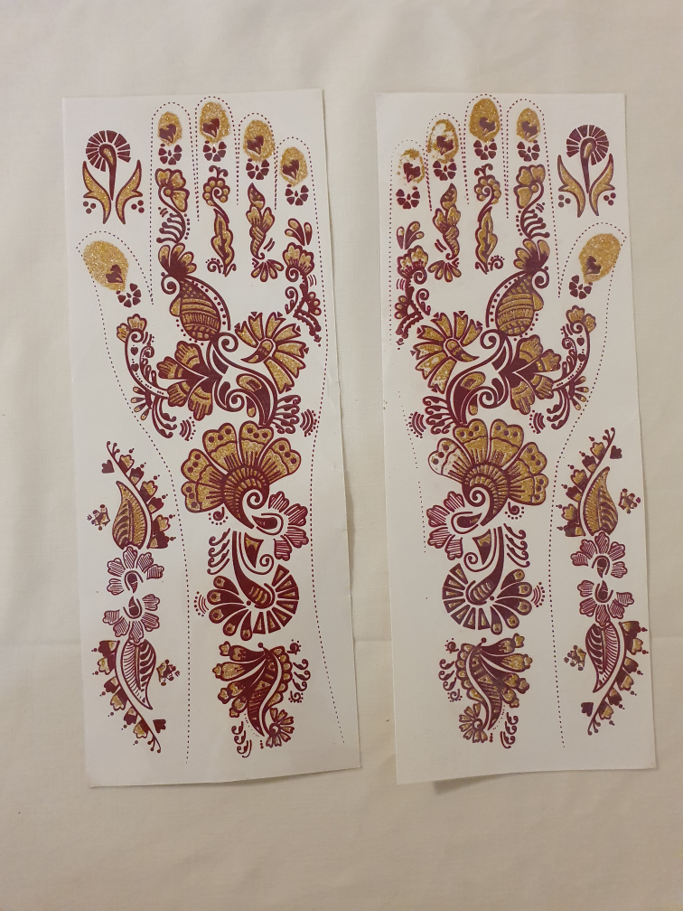 Mehendi | Henna Stickers | Instant Henna tattoos| Ready to use image indicator(2)