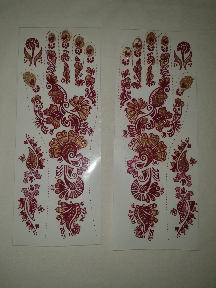 Mehendi | Henna Stickers | Instant Henna tattoos| Ready to use image indicator(3)