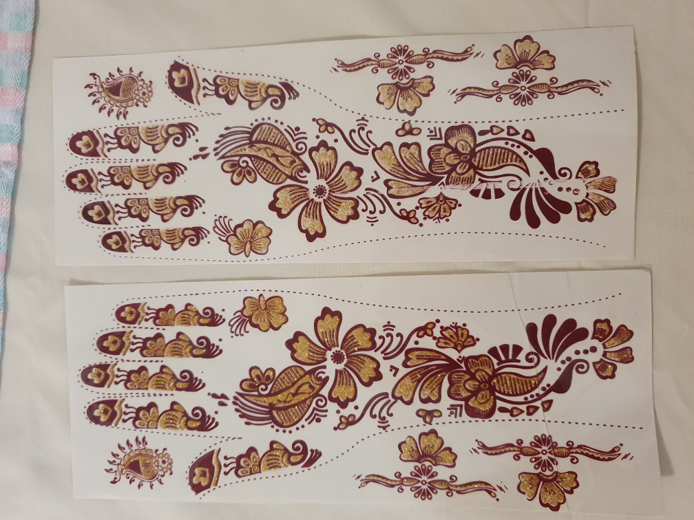 Mehendi | Henna Stickers | Instant Henna tattoos| Ready to use image indicator(10)