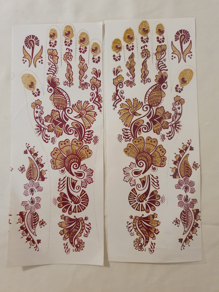 Mehendi | Henna Stickers | Instant Henna tattoos| Ready to use image indicator(6)