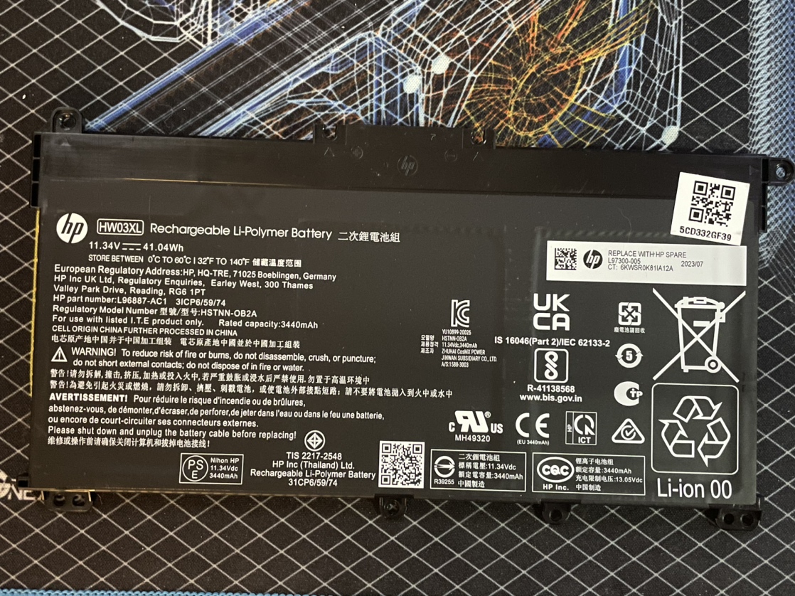 New HP Pavillion battery replacement HW03XL  #SellingSpree - photo 5
