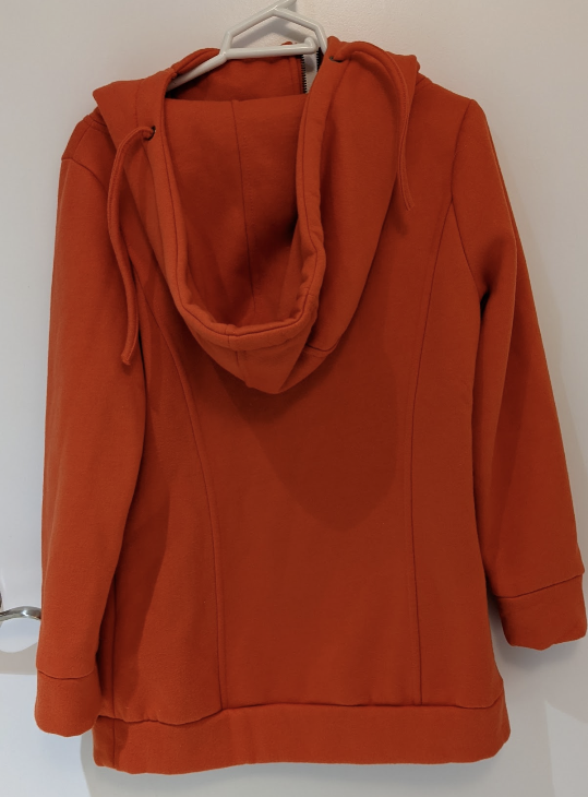 Orange fleece hoodie - new - photo 2