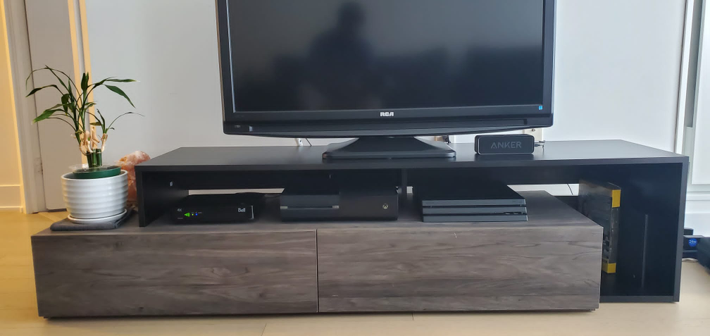 Black/Grey TV Stand