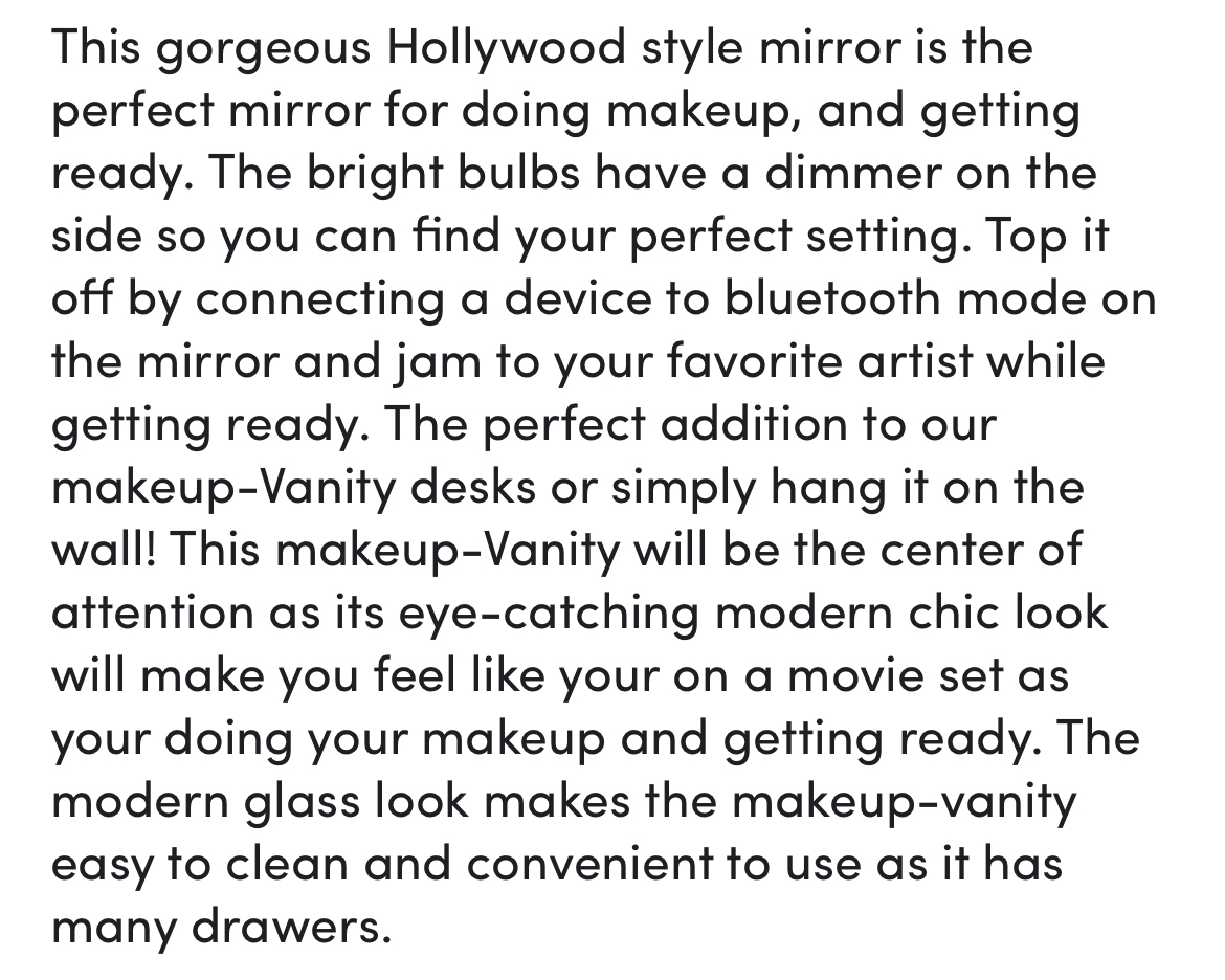 Vanity With Mirror And Bench - photo 4