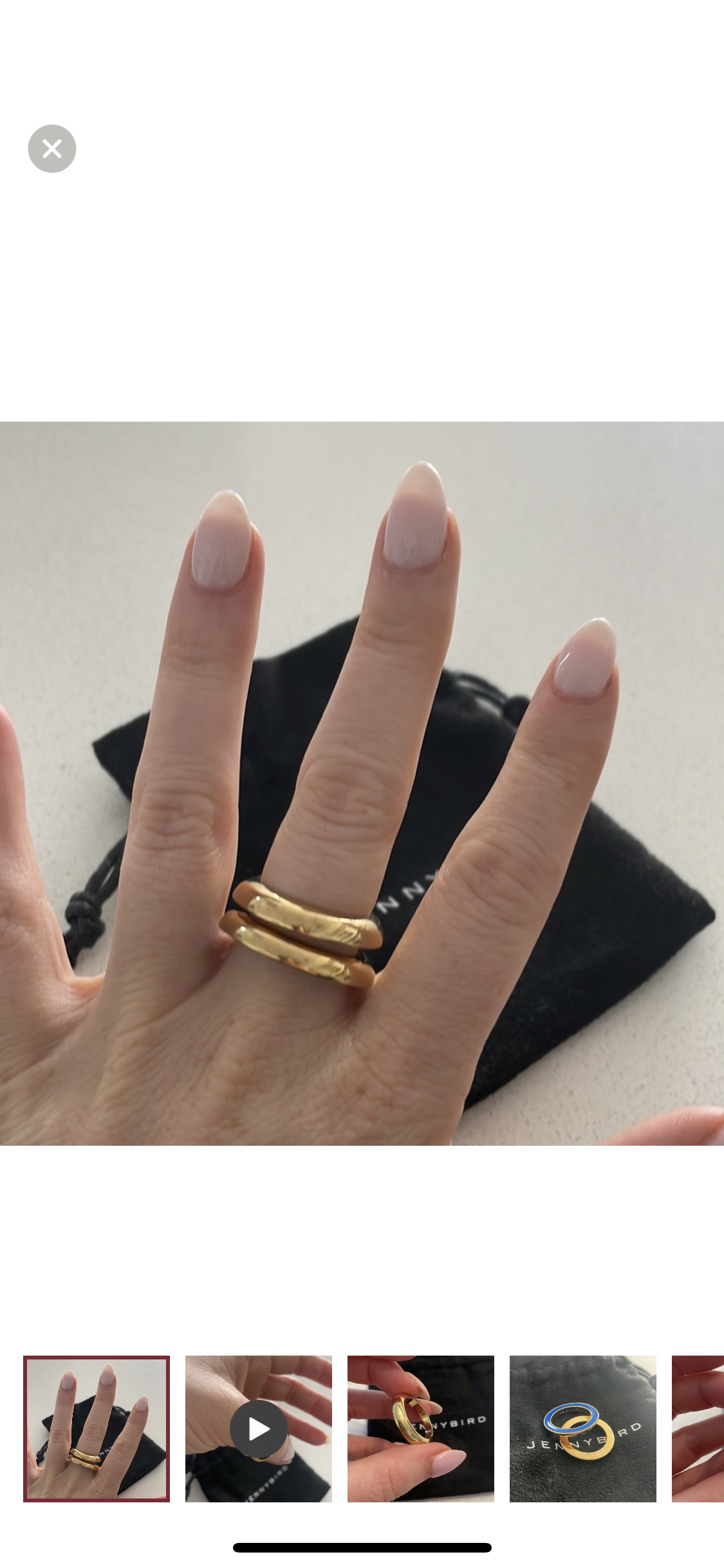 Jenny Bird Gold Rings thumbnail