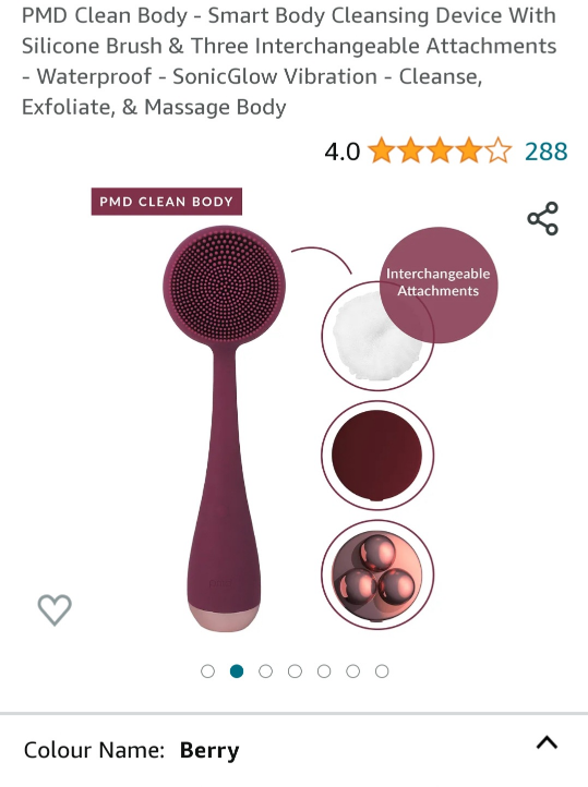 PMD Clean Body - Smart Body Cleansing Device With Silicone Brush image indicator(2)