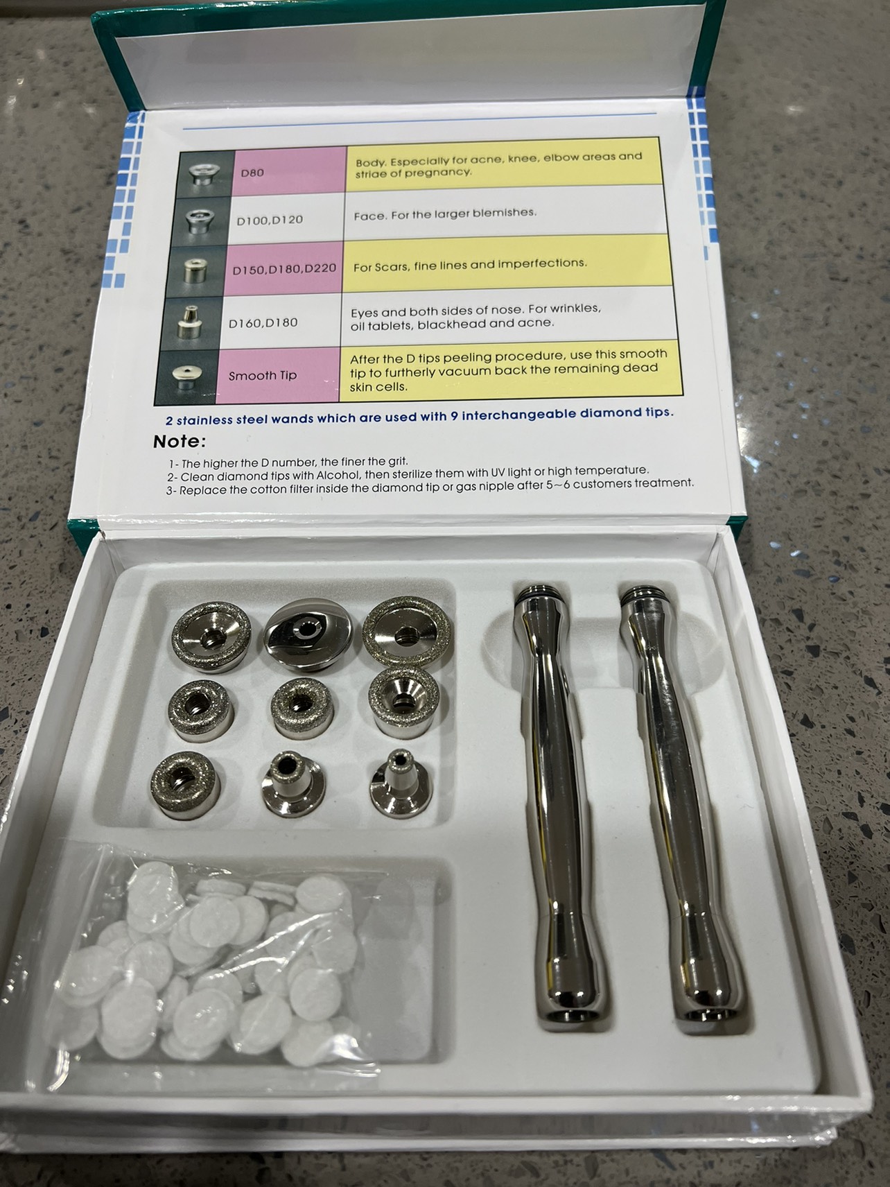 Microdermabrasion tips and wand - photo 2