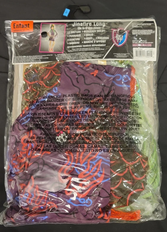 Monster High Jinafire Long 7 Pc Costume - Kids Size 12-14 image indicator(4)