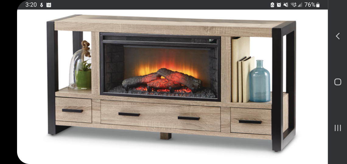 Electric fireplace.   Brand new, still in box.