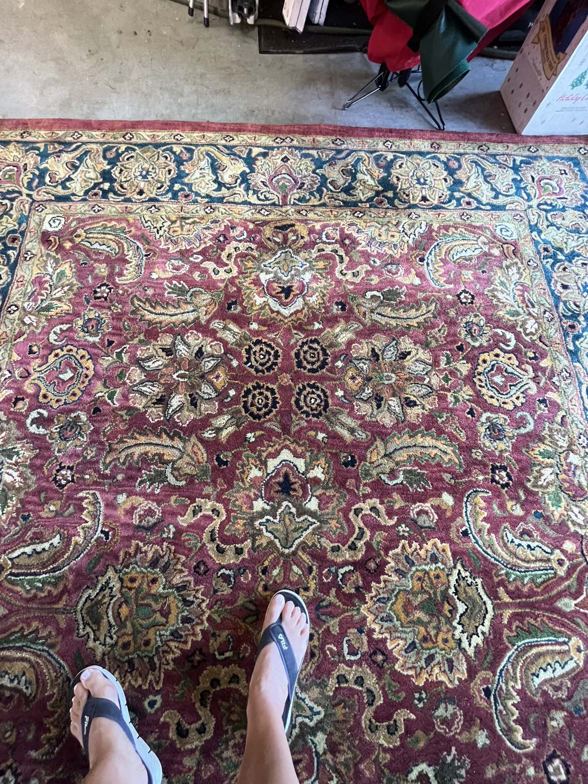 WOOL RUG (hand spun - tufted in India)