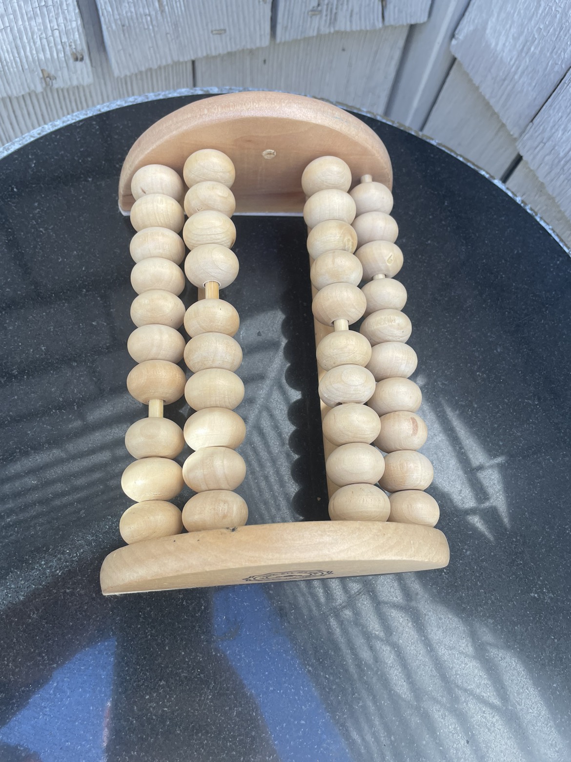 Saje wooden foot massager new never used image indicator(2)