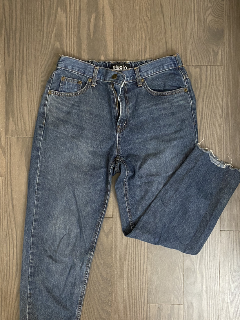 Dark blue jeans - elastic waist