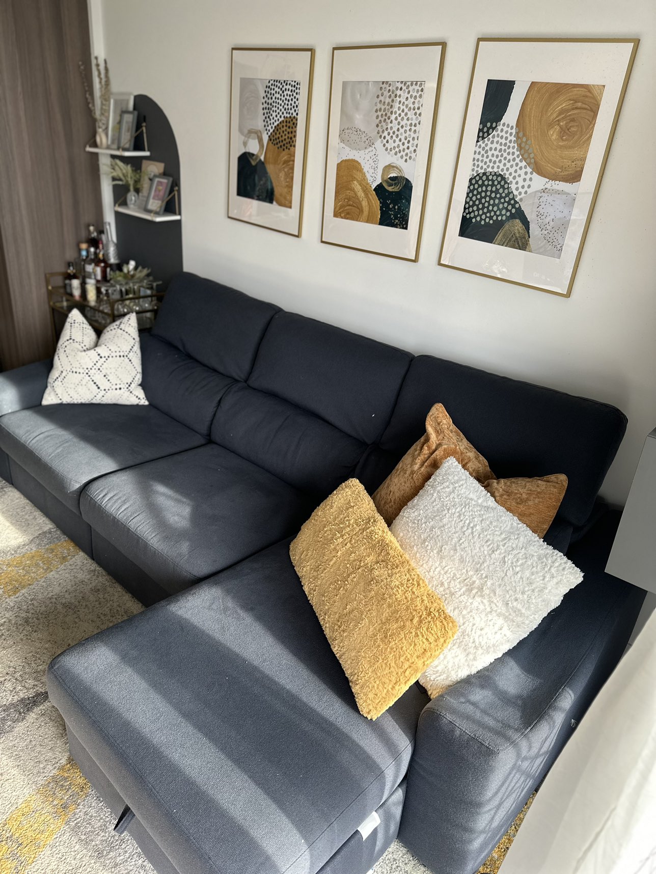 Moving Sale - Sectional sofa that converts into a queen bed - photo 3