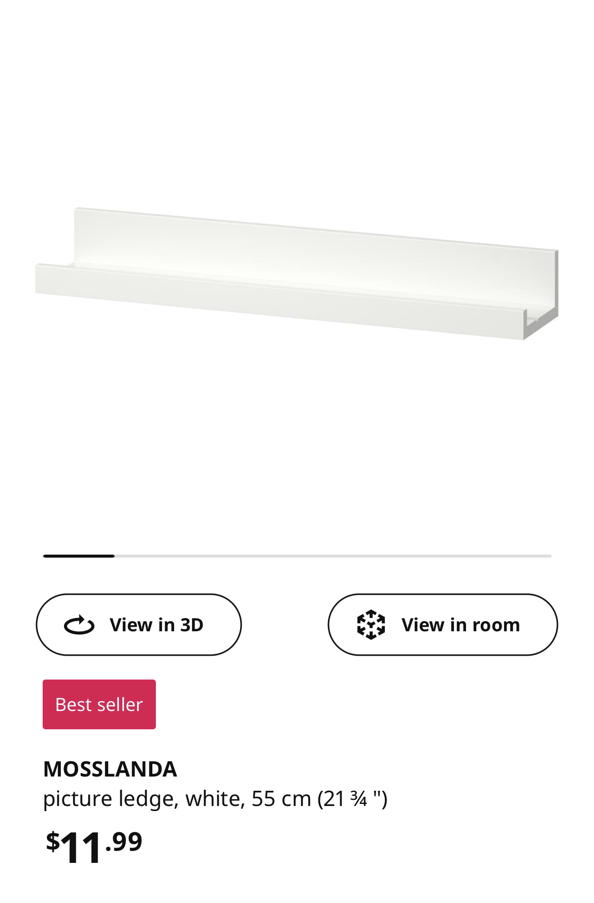 Ikea shelf - white - photo 3