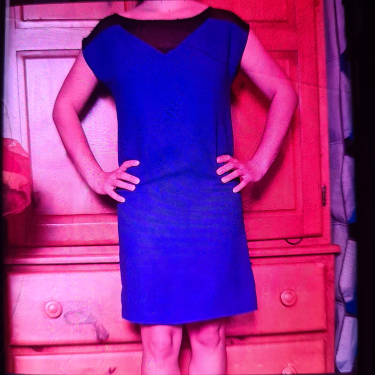 NAFNAF -Blue sleeveless dress image indicator(6)