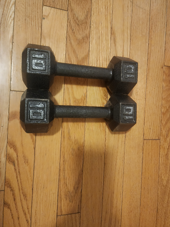 Cast iron dumbbells thumbnail