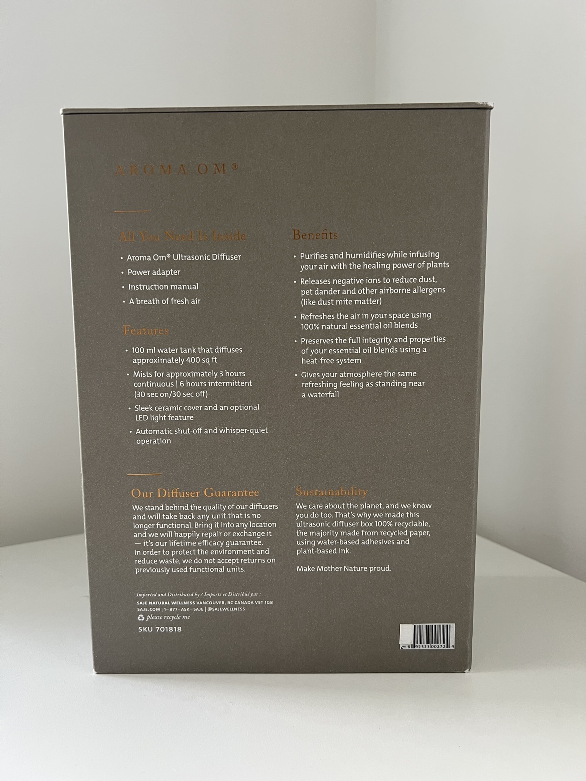 Saje Aroma Om Diffuser image indicator(5)