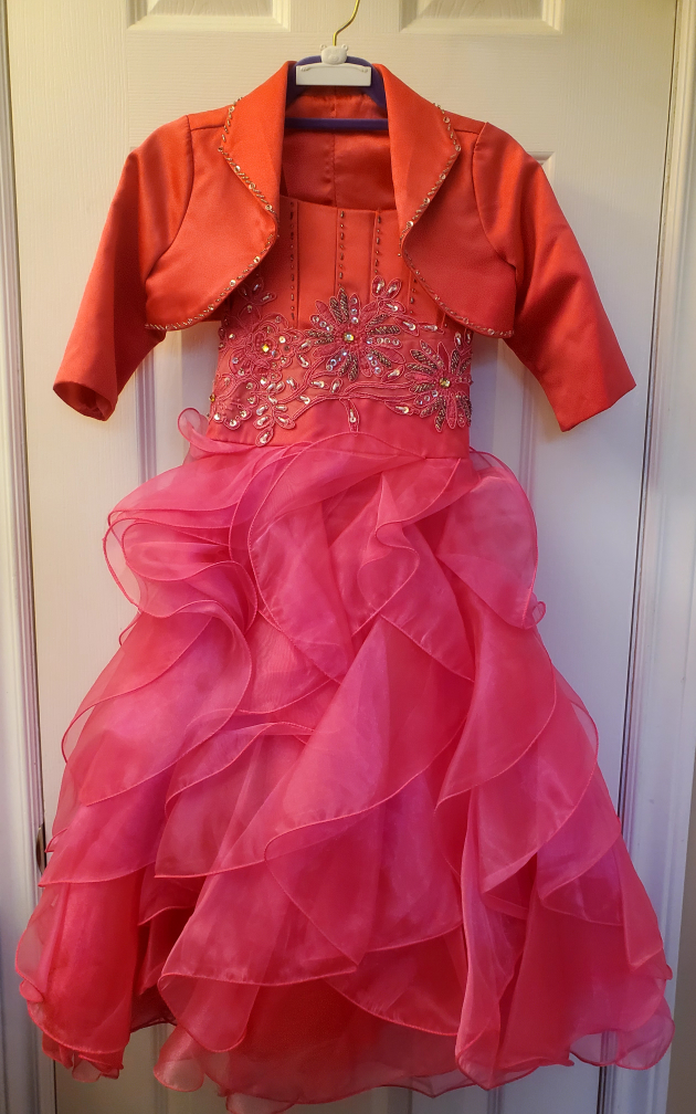 girl fancy dresses size 6-7 thumbnail