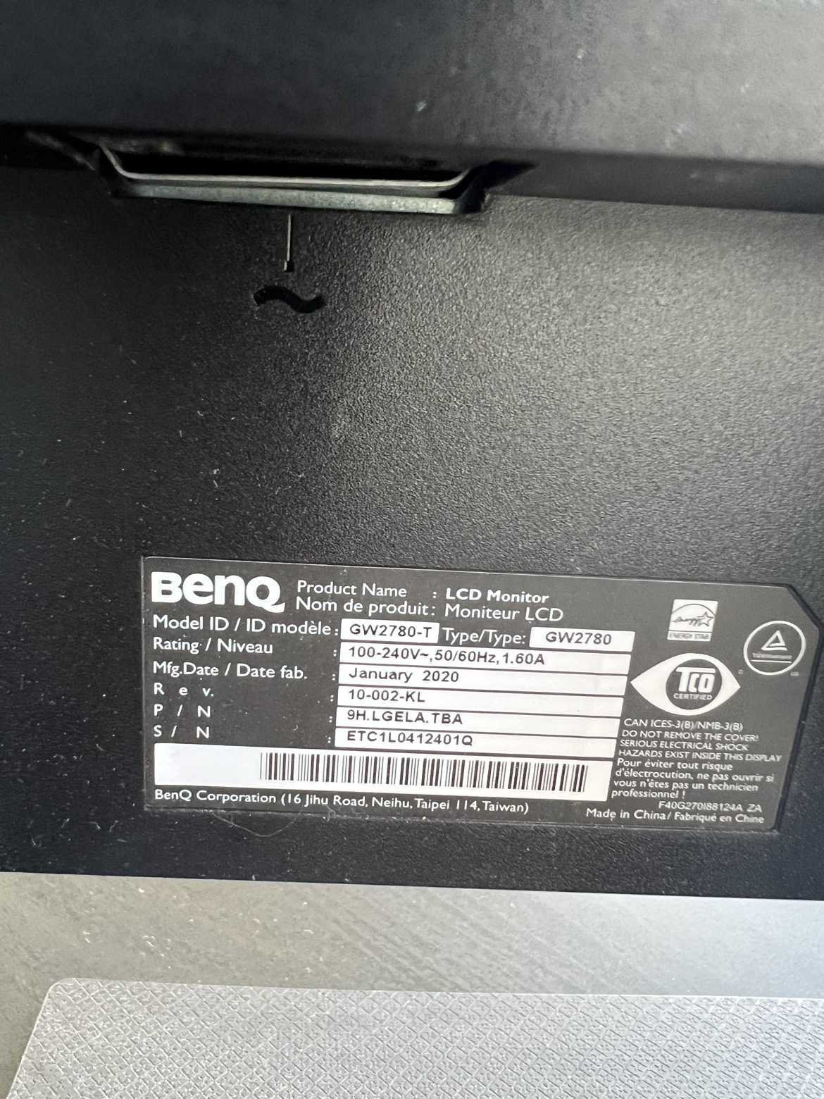 BenQ LCD Monitor + HDMI Cable - photo 2