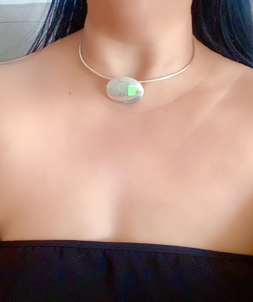 Tiffany & Co XL oval tag engraveable wire necklce image indicator(2)