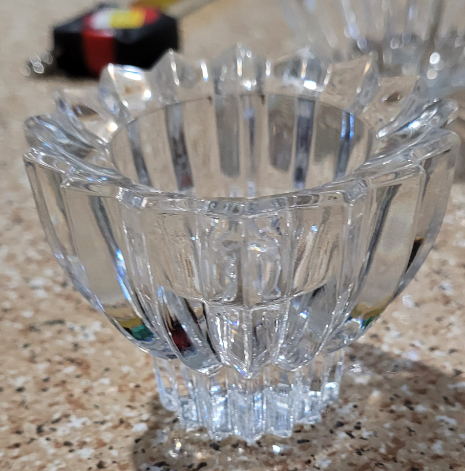Crystal candle holder