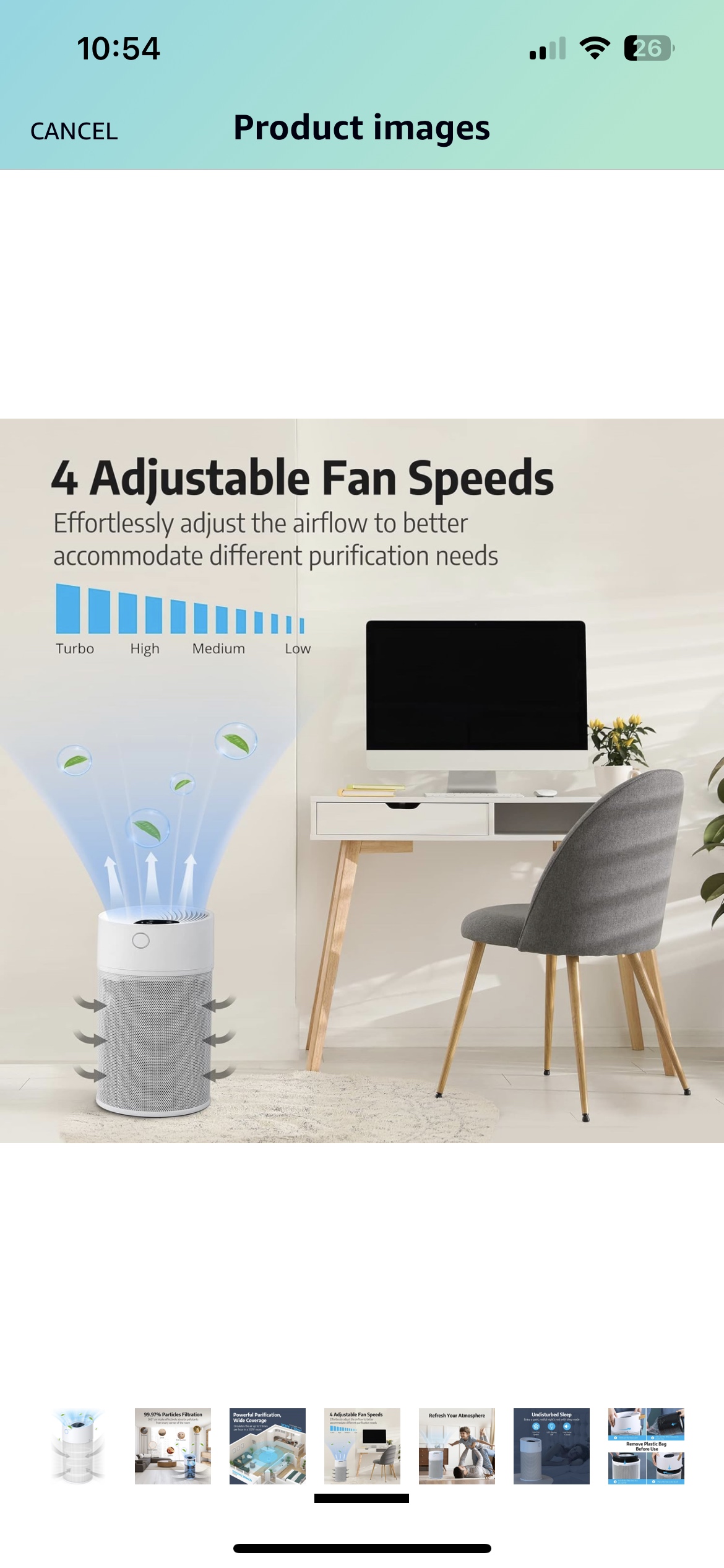 HEPA Air Purifier image indicator(4)