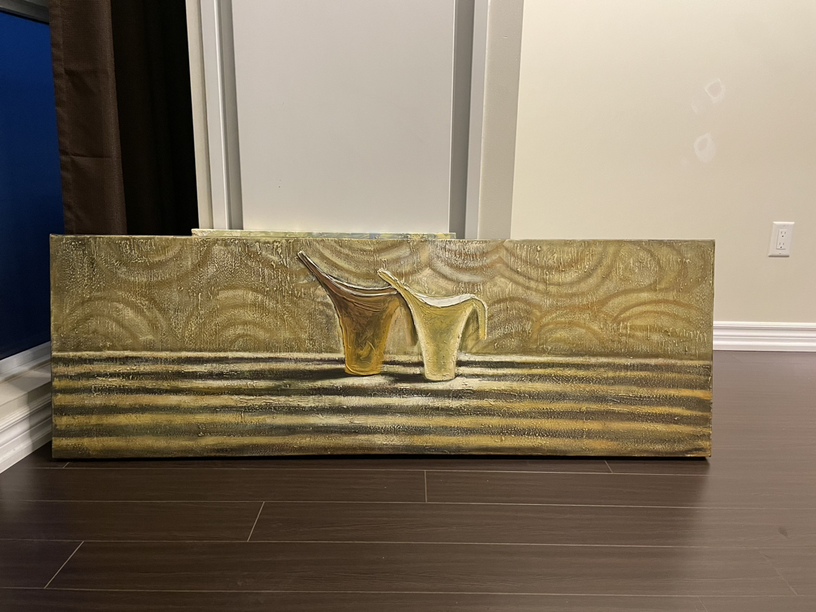 One large painting