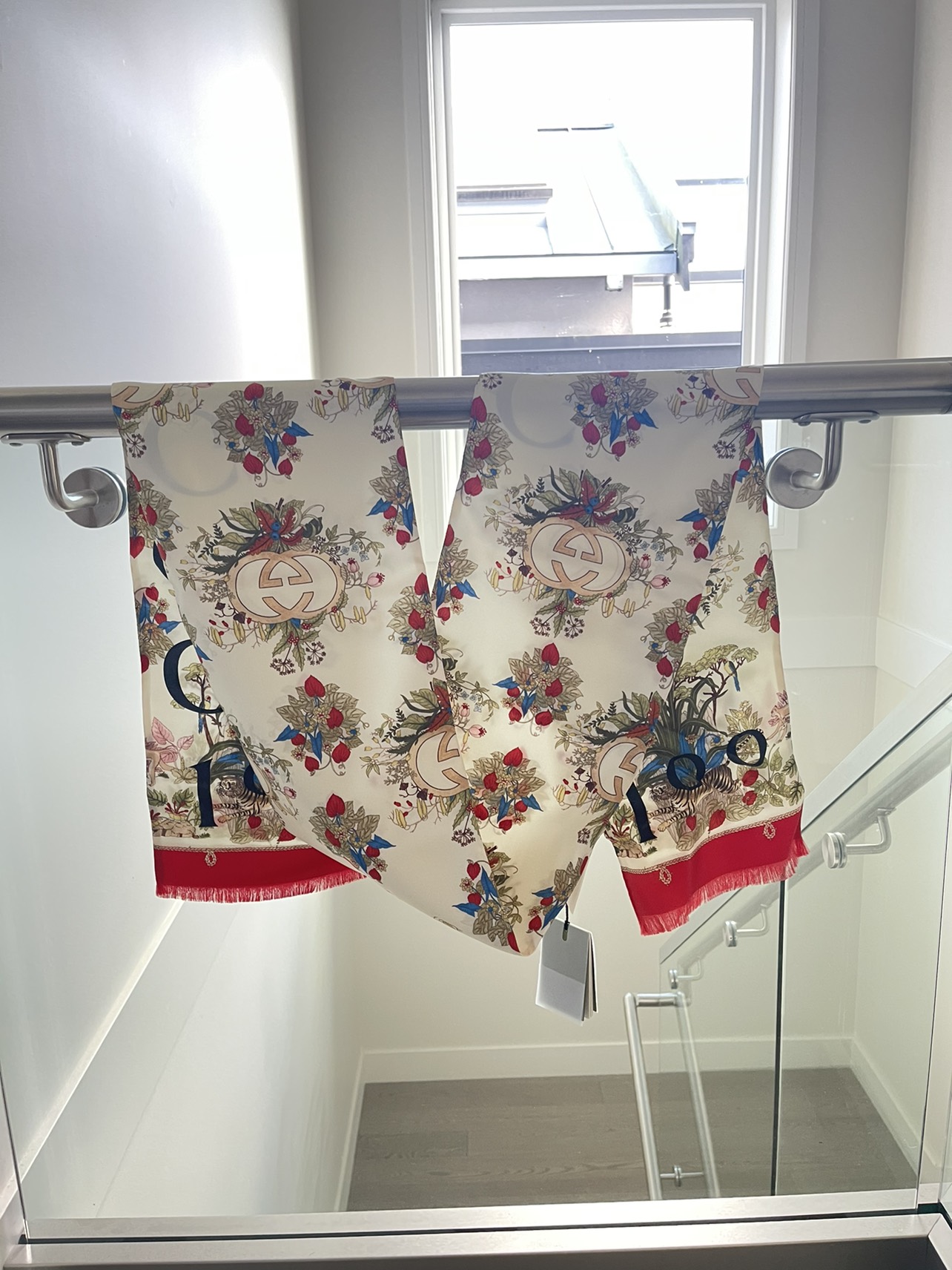 Brand new Gucci silk scarf $200 sold