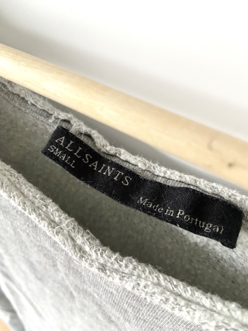 All Saints Asymmetric off shoulder sweatshirt size S image indicator(3)