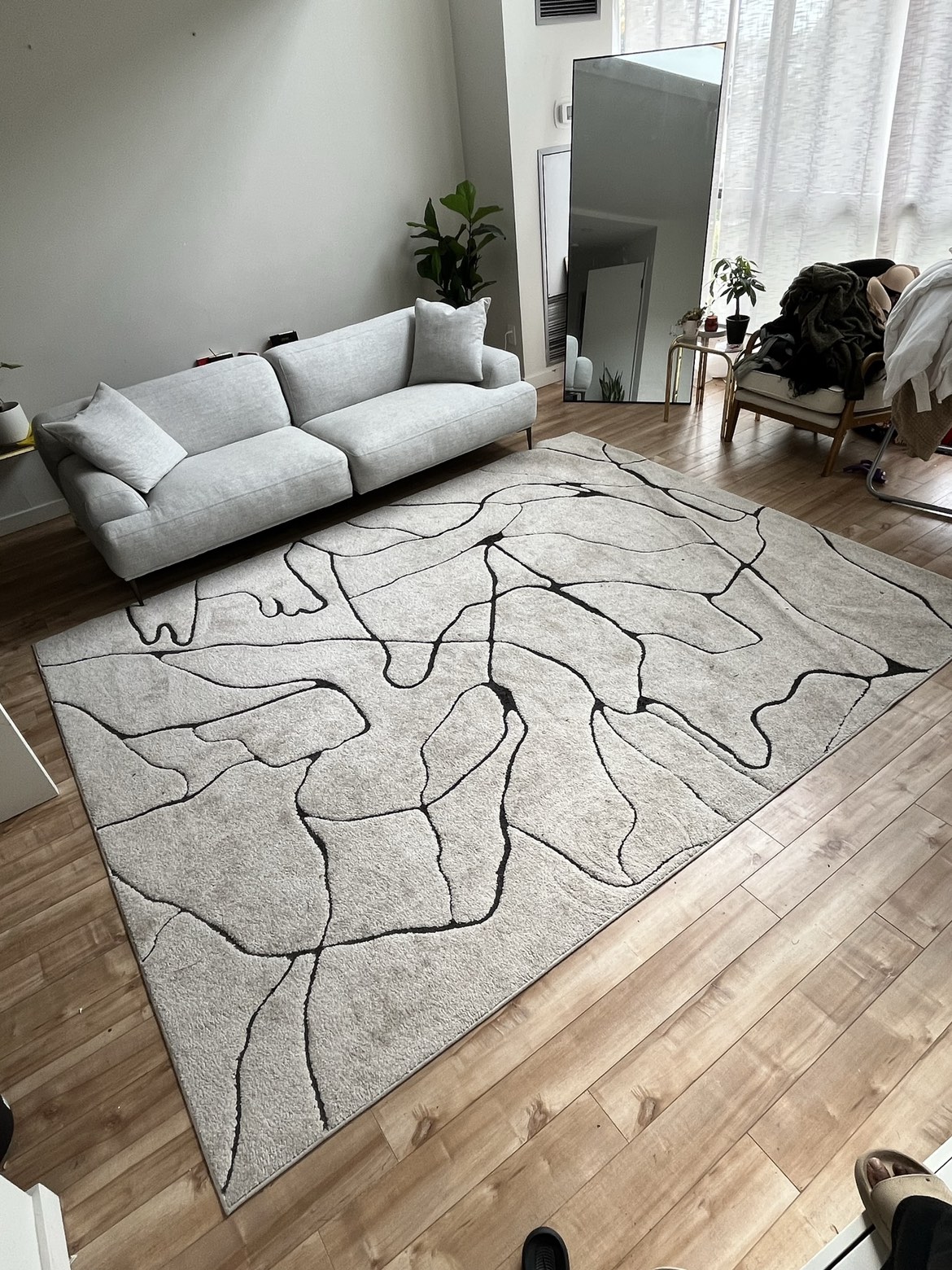 Ivory/Beige/Black Rug by CosmoLiving (LARGE)