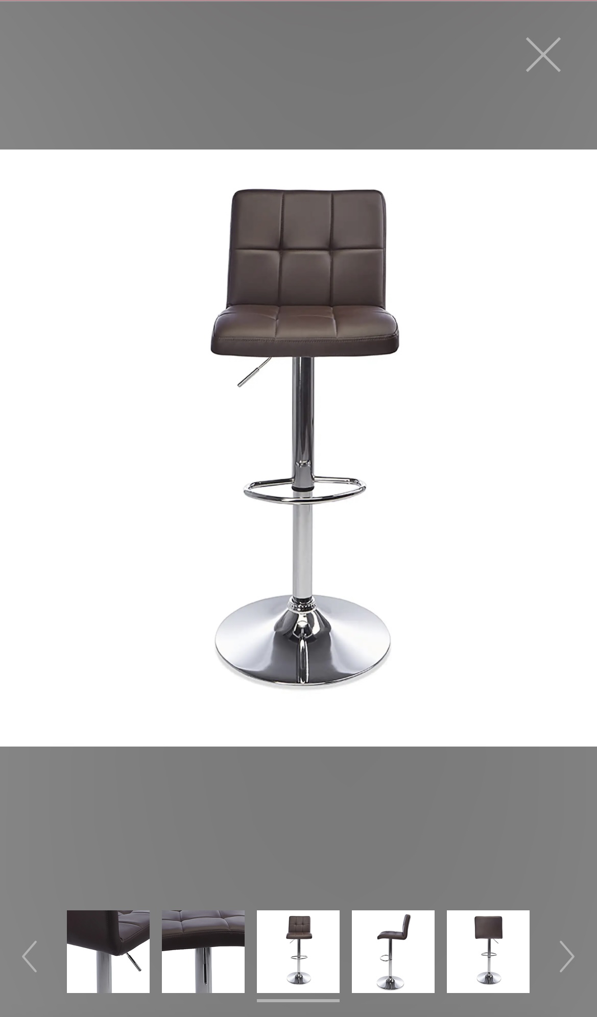 Faux Leather Bar Stool (x2) image indicator(3)