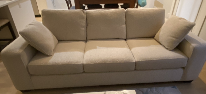 3 Seater  Boucler Fabric Sofa