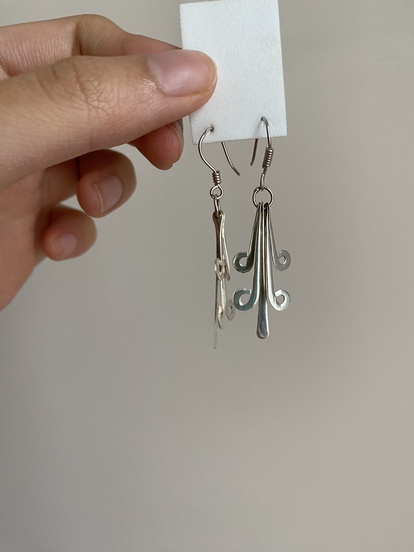 Handmade Sterling silver earrings 🦃 - photo 5