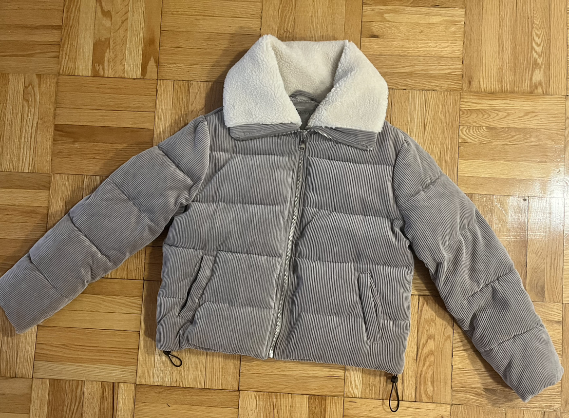Women jacket, grey color new never used