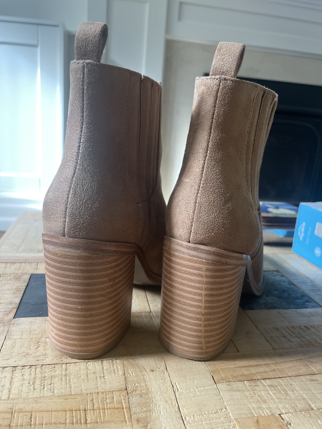 Faux Suede Tan Booties - photo 4