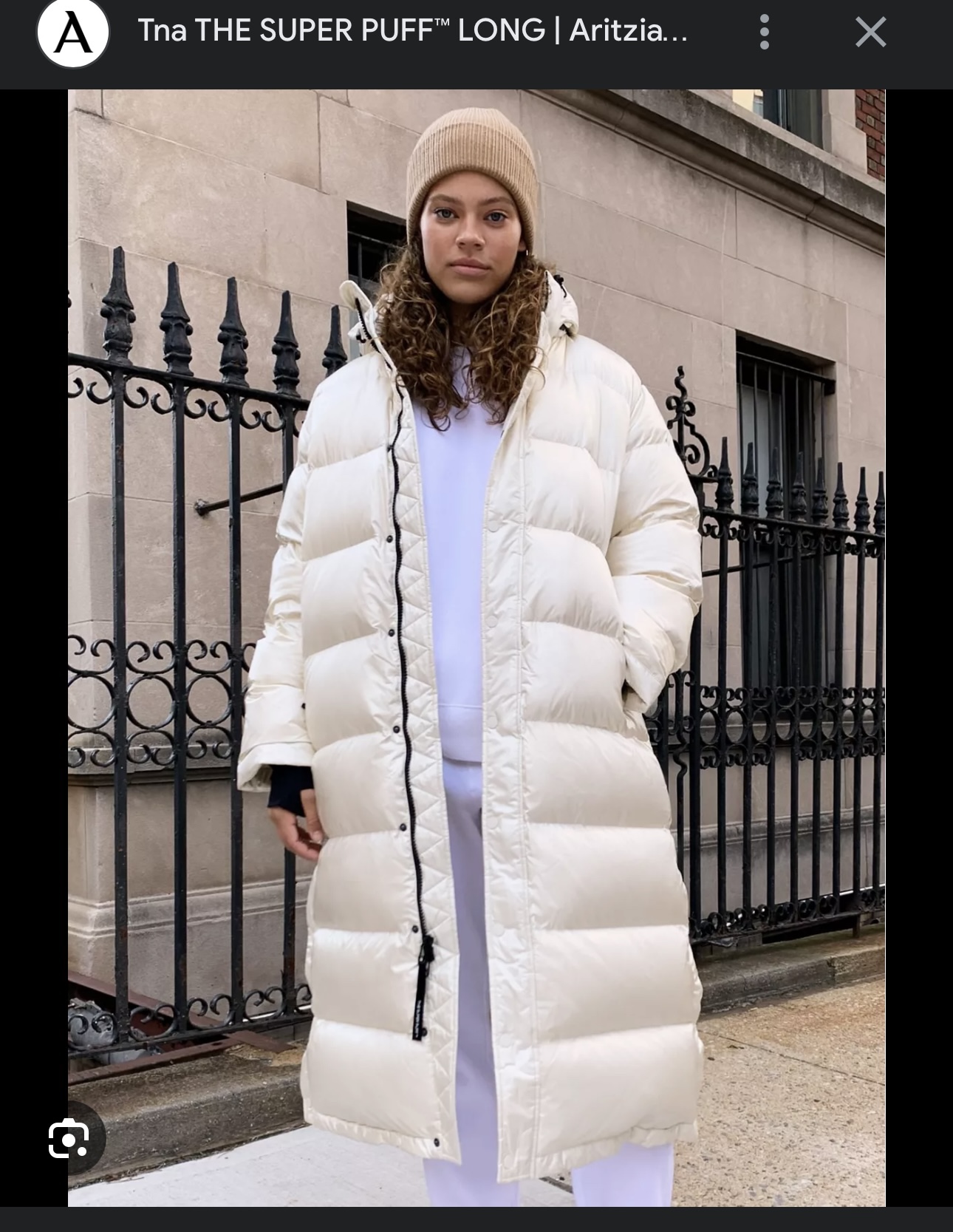Aritzia White Super Puff Puffer Jacket - photo 4