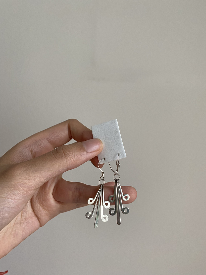Handmade Sterling silver earrings 🦃 - photo 3
