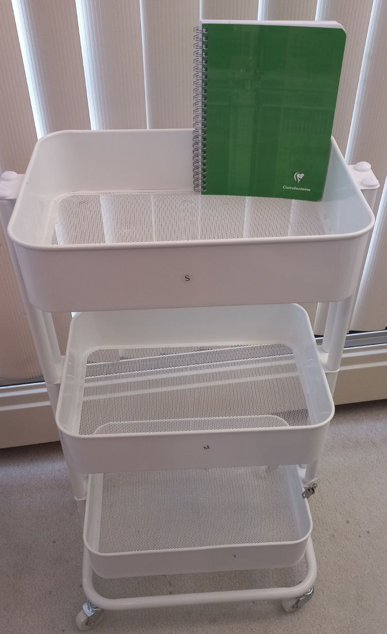 Staples 3 tier trolley