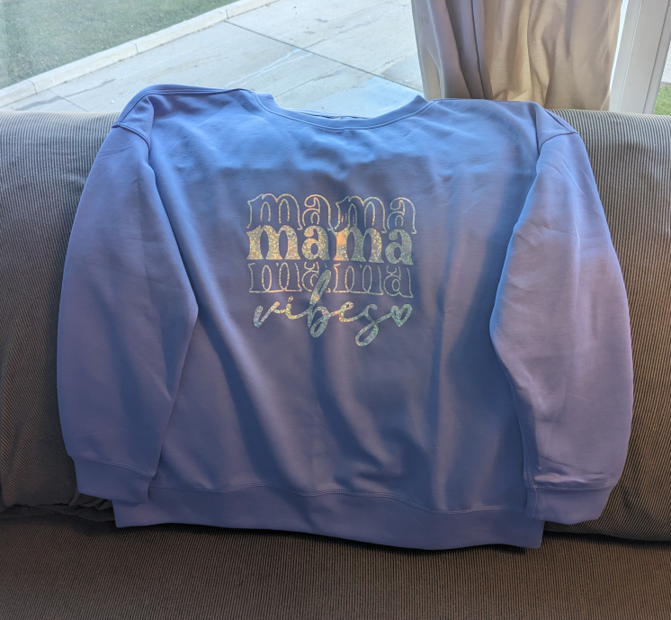 Custom 'Mama vibes' crewneck sweatshirt $25 size XL - photo 3