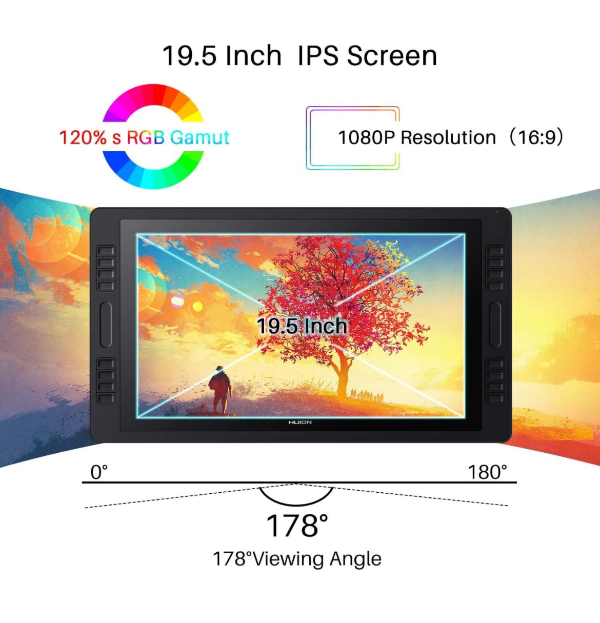 Unopened, unused Huion Kamvas Pro 20 image indicator(8)
